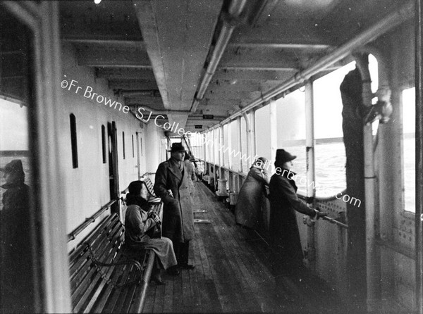 PASSENGERS ON SHELTER DECK OF SS SCOTIA